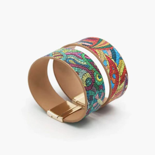 High Quality Ethnic Wrap Leather Bracelet Chain Rope Lightning Heartbeat Bracelet For Women Fashion Jewelry - Image 2