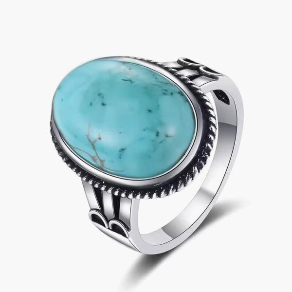 S925 Silver Large Stone 11x17MM Natural Labradorite Tiger Eye Ring for Women Fine Jewelry Party Wedding Anniversary Gift - Image 6
